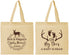 Personalized Baby Shower Cotton Tote Bags - Oh My Deer | 90123