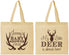 Personalized Baby Shower Cotton Tote Bags - My Little Deer | 90124