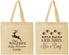Personalized Baby Shower Cotton Tote Bags - Rifle Racks Deer Tracks | 90128
