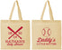 Personalized Baby Shower Cotton Tote Bags - Baseball Little Batter | 90136