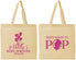 Personalized Baby Shower Cotton Tote Bags - Shes Going To Pop | 90157