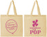 Personalized Baby Shower Cotton Tote Bags - Shes Going To Pop | 90160