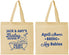 Personalized Baby Shower Cotton Tote Bags - April Showers May Babies | 90181