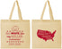 Personalized Baby Shower Cotton Tote Bags - Red White Blue | 90197