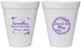Personalized Bridal Shower 12 oz Foam Cups - Soon To Be Mrs | 100004