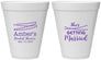 Personalized Bridal Shower 12 oz Foam Cups - She's Getting Married | 100008