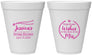 Personalized Bridal Shower 12 oz Foam Cups - Soon To Be Mrs | 100009