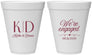 Personalized Engagement 12 oz Foam Cups - We Are Engaged | 10001