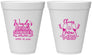 Personalized Bridal Shower 12 oz Foam Cups - Future Mrs | 100011
