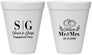 Personalized Engagement 12 oz Foam Cups - Future Mr And Mrs | 10002