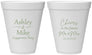 Personalized Engagement 12 oz Foam Cups - Future Mr And Mrs | 10014