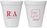 Personalized Wedding 12 oz Foam Cups - Arizona | 102