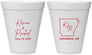 Personalized Wedding 12 oz Foam Cups - Arkansas | 103