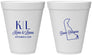 Personalized Wedding 12 oz Foam Cups - Delaware | 107