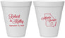 Personalized Wedding 12 oz Foam Cups - Georgia | 109