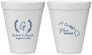Personalized Wedding 12 oz Foam Cups - Hawaii | 110