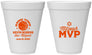 Personalized Bar Mitzvah 12 oz Foam Cups - 13th Birthday Basketball | 110001