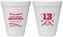 Personalized Bar Mitzvah 12 oz Foam Cups - 13th Birthday Baseball | 110005