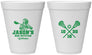 Personalized Bar Mitzvah 12 oz Foam Cups - 13th Birthday Lacrosse | 110012