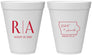 Personalized Wedding 12 oz Foam Cups - Iowa | 114