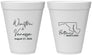 Personalized Wedding 12 oz Foam Cups - Maryland | 119