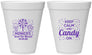 Personalized Bat Mitzvah 12 oz Foam Cups - 12th Birthday Cupcake | 120001