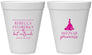 Personalized Bat Mitzvah 12 oz Foam Cups - 12th Birthday Princess | 120003