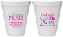Personalized Bat Mitzvah 12 oz Foam Cups - 12th Birthday Paris | 120004