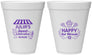 Personalized Bat Mitzvah 12 oz Foam Cups - 12th Birthday Cupcake | 120010