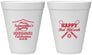 Personalized Bat Mitzvah 12 oz Foam Cups - 12th Birthday Softball | 120012