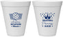 Personalized Bat Mitzvah 12 oz Foam Cups - 12th Birthday Volleyball | 120015