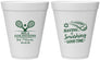 Personalized Bat Mitzvah 12 oz Foam Cups - 12th Birthday Tennis | 120018