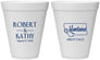 Personalized Wedding 12 oz Foam Cups - Montana | 125