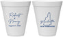 Personalized Wedding 12 oz Foam Cups - New Hampshire | 128