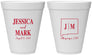 Personalized Wedding 12 oz Foam Cups - New Mexico | 130