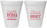 Personalized Graduation 12 oz Foam Cups - Class Of 2027 Bbq | 130005