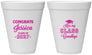 Personalized Graduation 12 oz Foam Cups - Class Of 2027 Kiss Class Goodbye | 130029