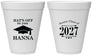 Personalized Graduation 12 oz Foam Cups - Class Of 2027 Hats Off | 130049