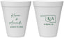 Personalized Wedding 12 oz Foam Cups - Oklahoma | 135