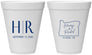 Personalized Wedding 12 oz Foam Cups - Oregon | 136