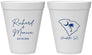 Personalized Wedding 12 oz Foam Cups - South Carolina | 139