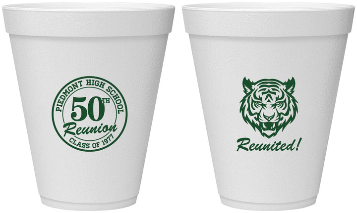 Personalized Class Reunion 12 oz Foam Cups - Class Of 1977 50 Year | 140009