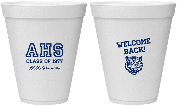 Personalized Class Reunion 12 oz Foam Cups - Class Of 1977 50 Year | 140014