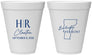 Personalized Wedding 12 oz Foam Cups - Vermont | 144