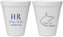 Personalized Wedding 12 oz Foam Cups - West Virginia | 147
