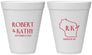Personalized Wedding 12 oz Foam Cups - Wisconsin | 148