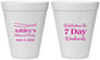 Personalized Retirement 12 oz Foam Cups - 7 Day Weekends | 150004