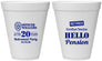 Personalized Retirement 12 oz Foam Cups - Police Officer | 150013