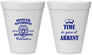 Personalized Retirement 12 oz Foam Cups - Police Officer | 150014