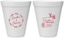 Personalized Wedding 12 oz Foam Cups - Arkansas | 153